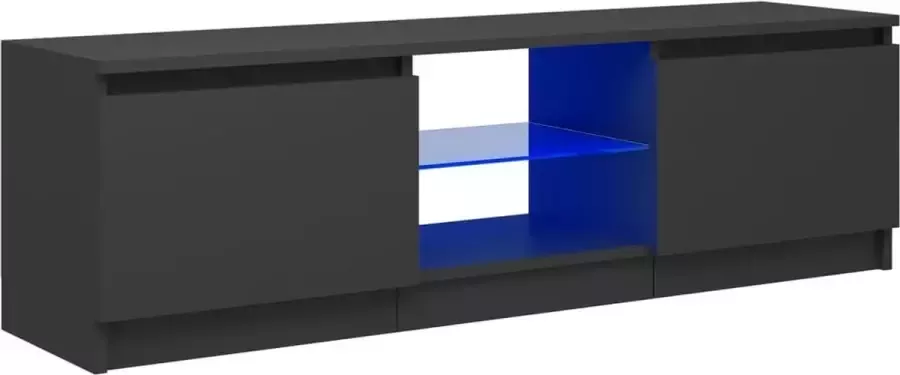 Furniture Limited Tv-meubel met LED-verlichting 120x30x35 5 cm grijs