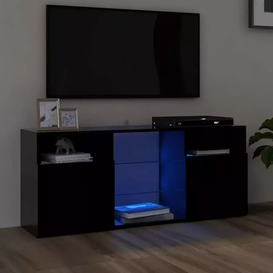 Furniture Limited Tv-meubel met LED-verlichting 120x30x50 cm zwart