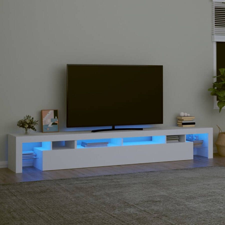 Furniture Limited Tv-meubel met LED-verlichting 260x36 5x40 cm wit