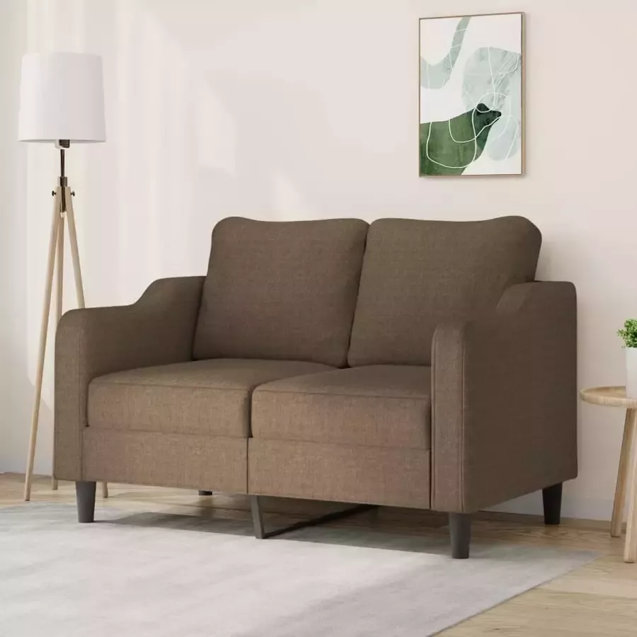 Furniture Limited Tweezitsbank 120 cm stof bruin