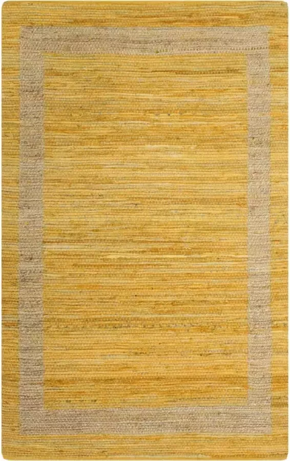 Furniture Limited Vloerkleed handgemaakt 120x180 cm jute geel - Foto 2