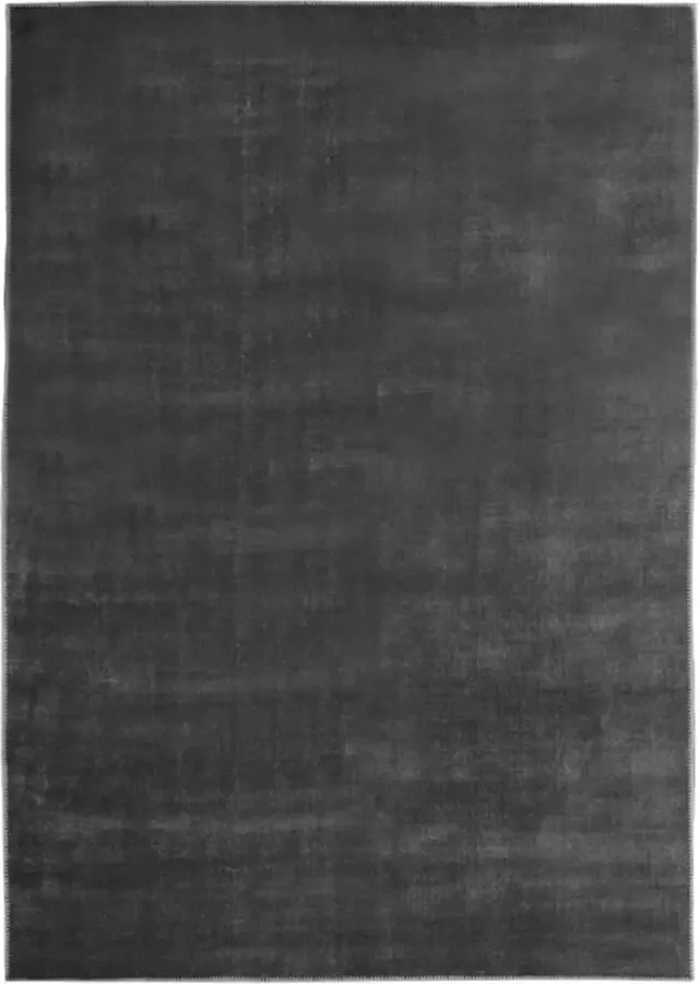 Furniture Limited Vloerkleed wasbaar opvouwbaar 140x200 cm polyester antraciet