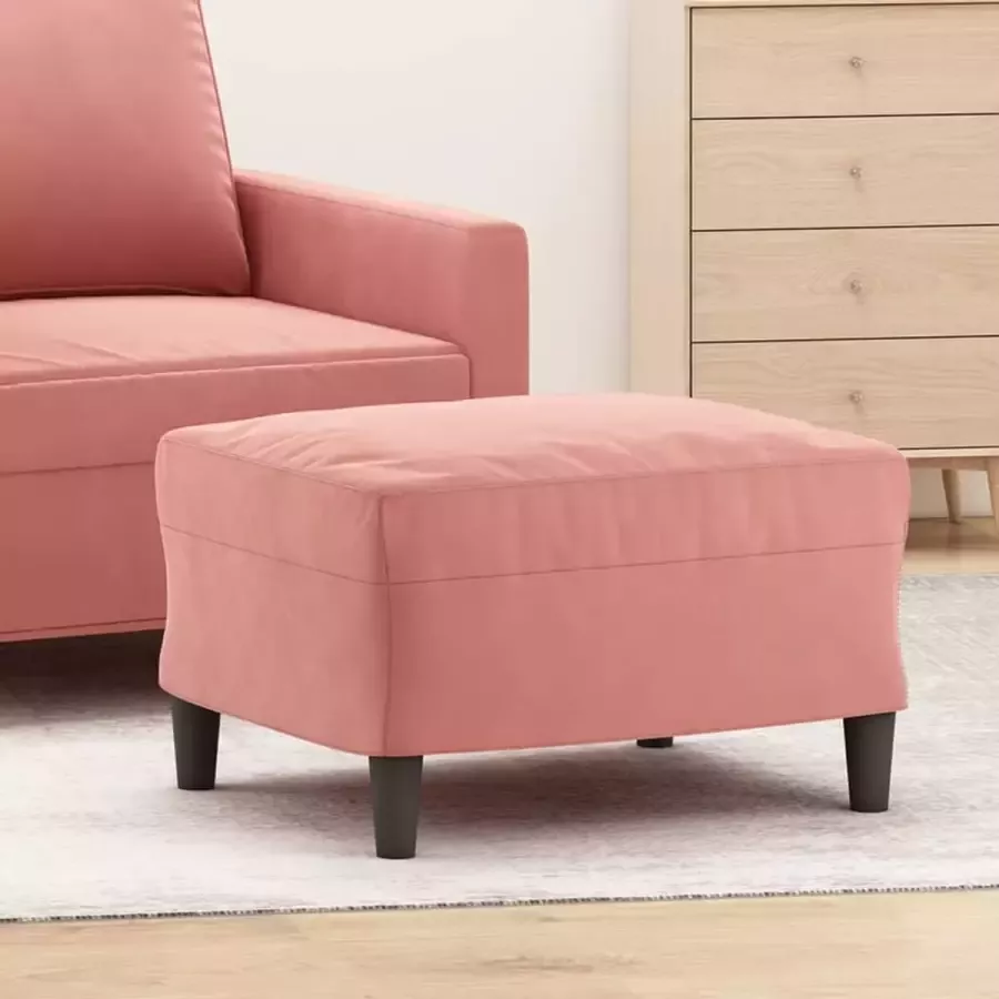 Furniture Limited Voetenbank 60x50x41 cm fluweel roze