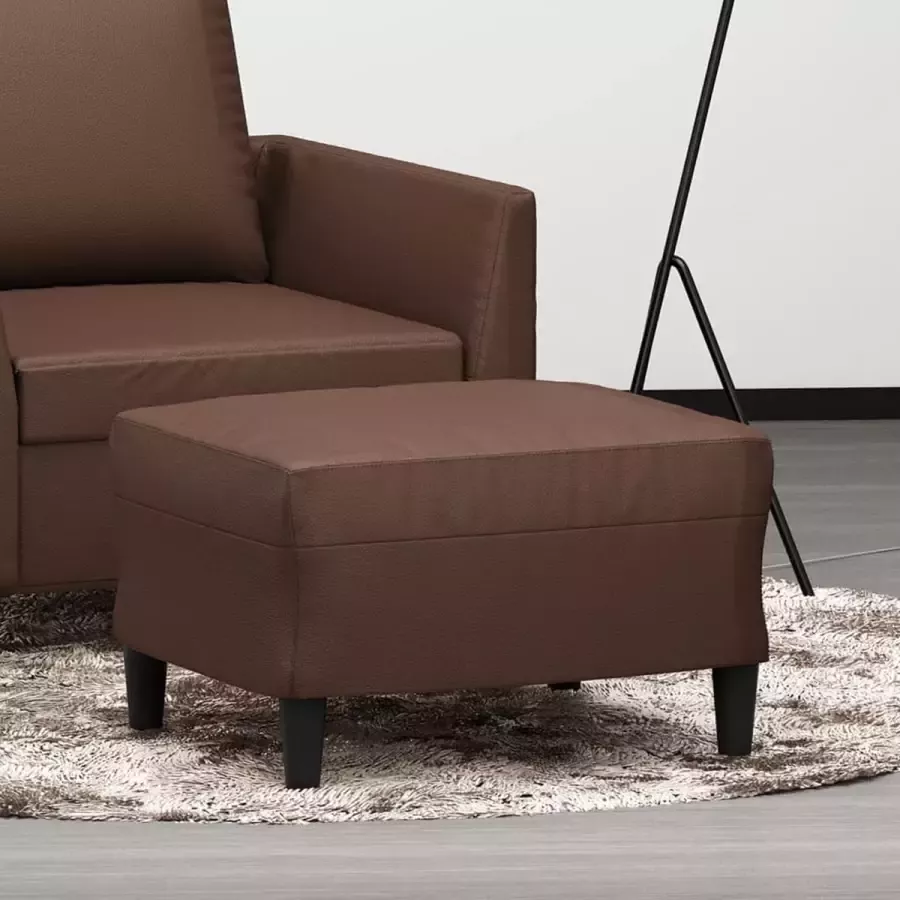 Furniture Limited Voetenbank 60x50x41 cm kunstleer bruin