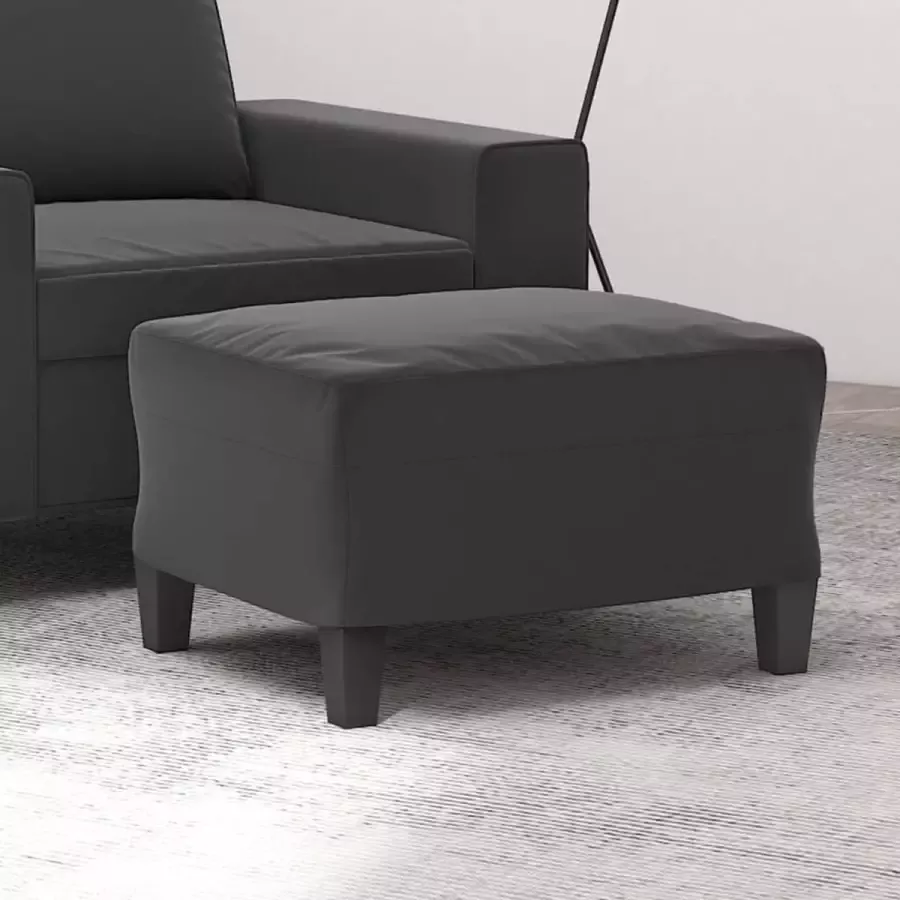 Furniture Limited Voetenbank 60x50x41 cm microvezelstof donkergrijs