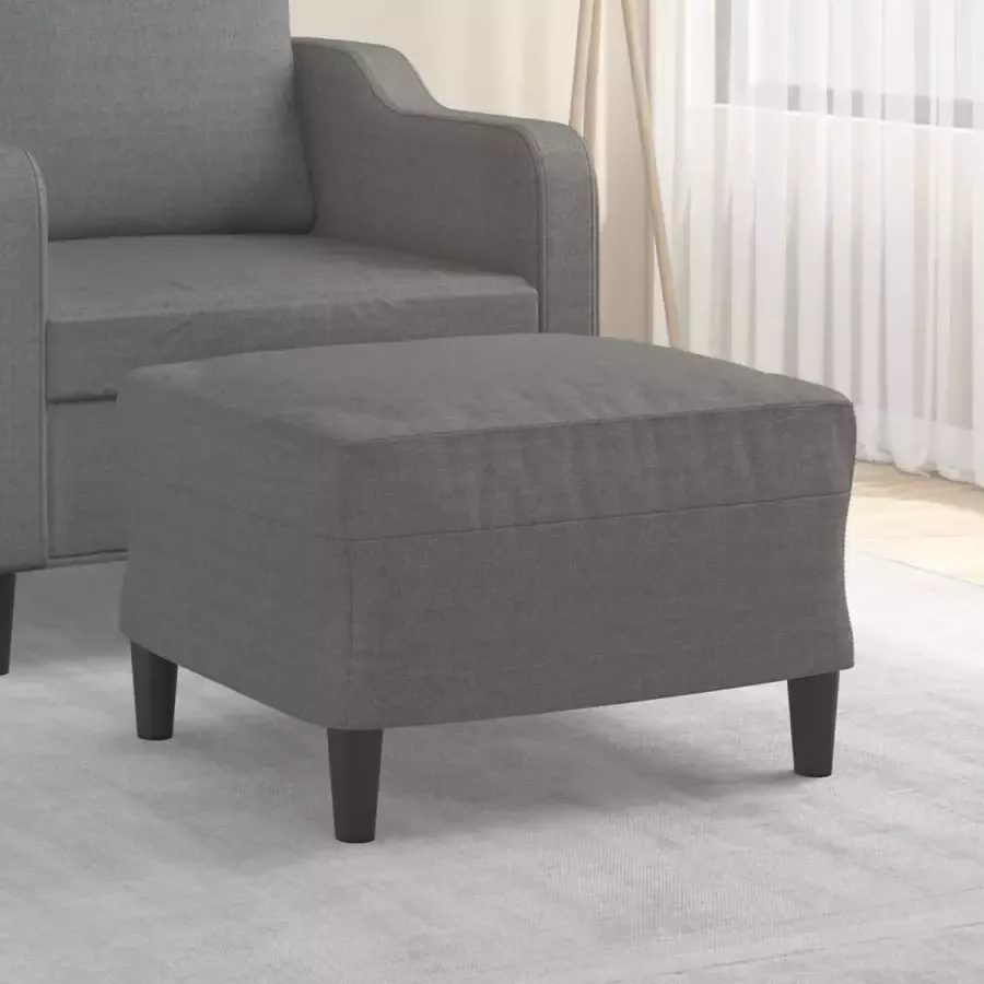 Furniture Limited Voetenbank 60x50x41 cm stof donkergrijs