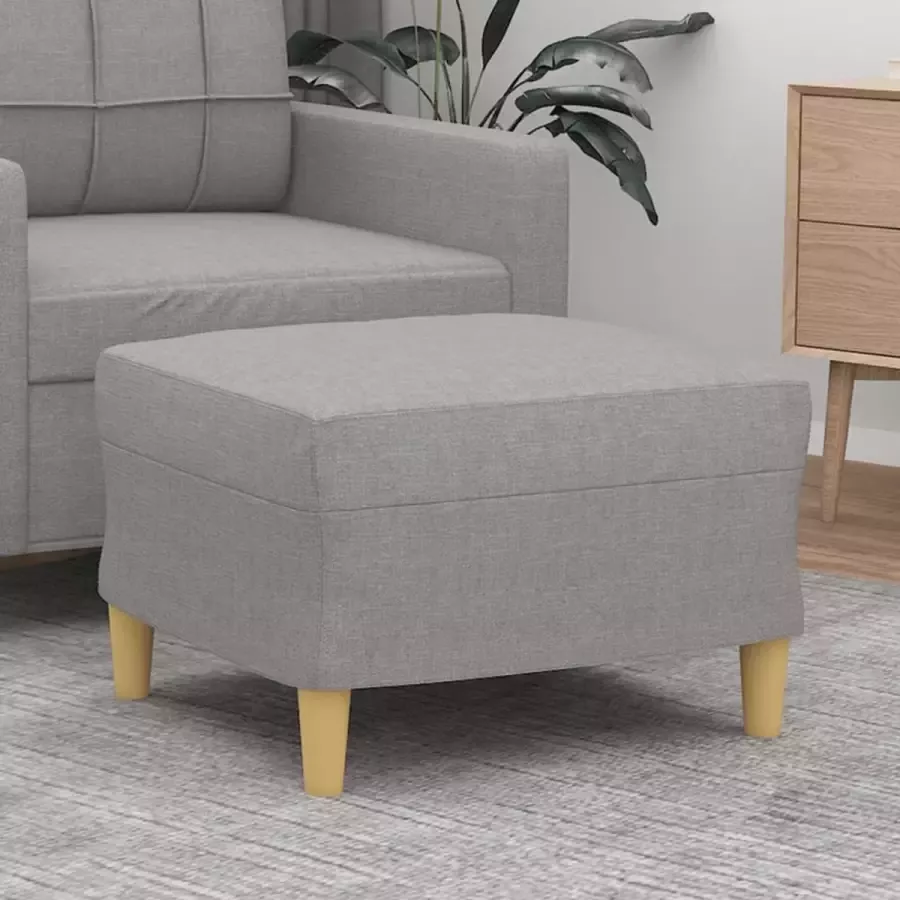 Furniture Limited Voetenbank 60x50x41 cm stof lichtgrijs