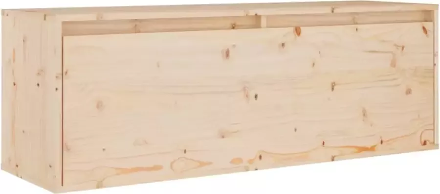 Furniture Limited Wandkast 100x30x35 cm massief grenenhout