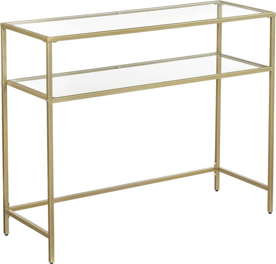 FurnStar dressior Console tafel Sidetable 100x35x80cm – Gold