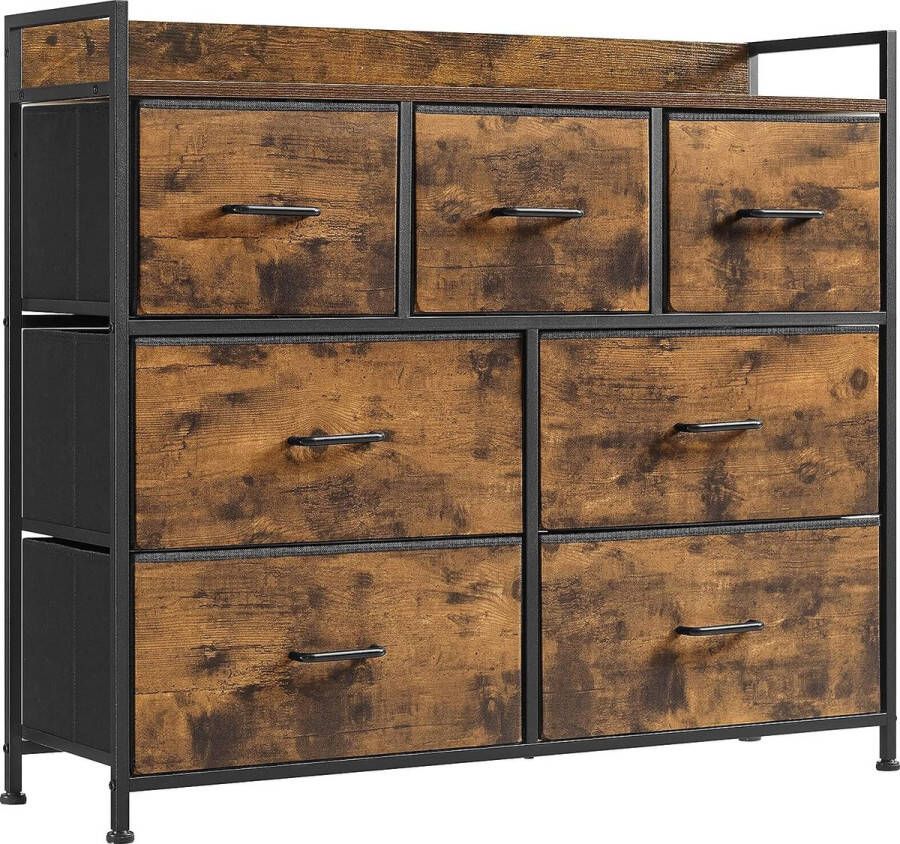 FurnStar ladekast Commode 98x28.5x85cm Bruin