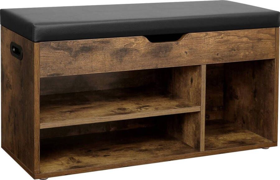 FurnStar schoenenkast 80x44x30 cm Bruin Zwart