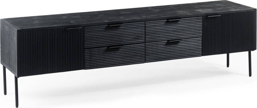 Furntastik Tv-meubel 175 cm B340 zwart