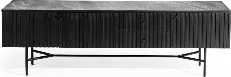 Furntastik Tv-meubel Coria 175 cm zwart