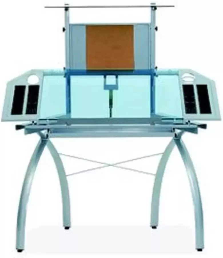 Futura Tower Station model 10057 Silver Blue Glass