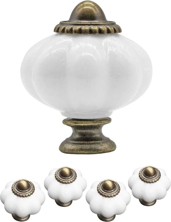 Fuxxer Antieke Meubelgrepen Lade Knoppen Brons Set van 4