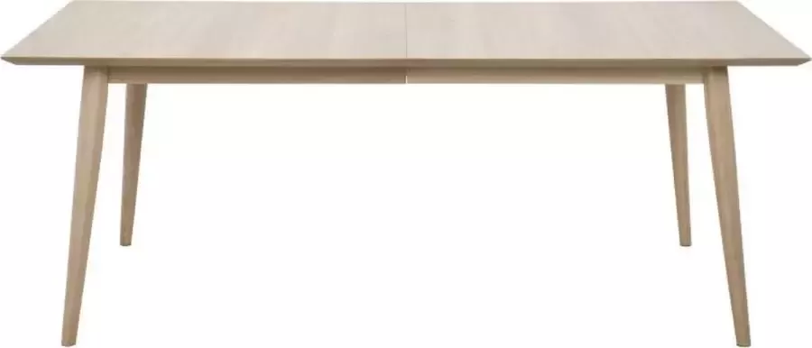 Actona FYN Canes Eetkamertafel 200x100 cm Wit eiken