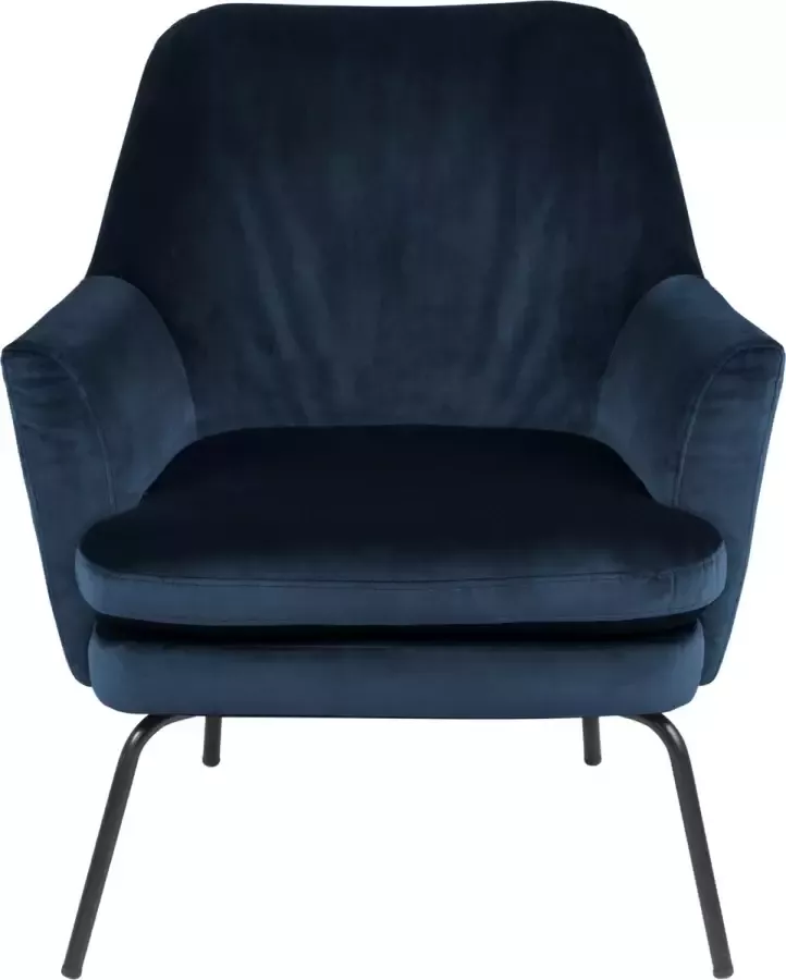 Hioshop Chisa fauteuil loungestoel blauw. - Foto 1