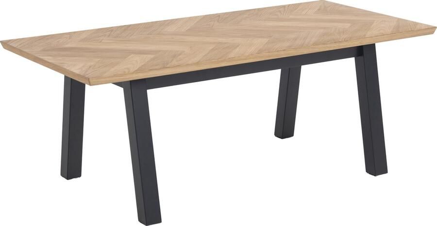 Fyn Salontafel Grumstrup met eiken visgraat blad