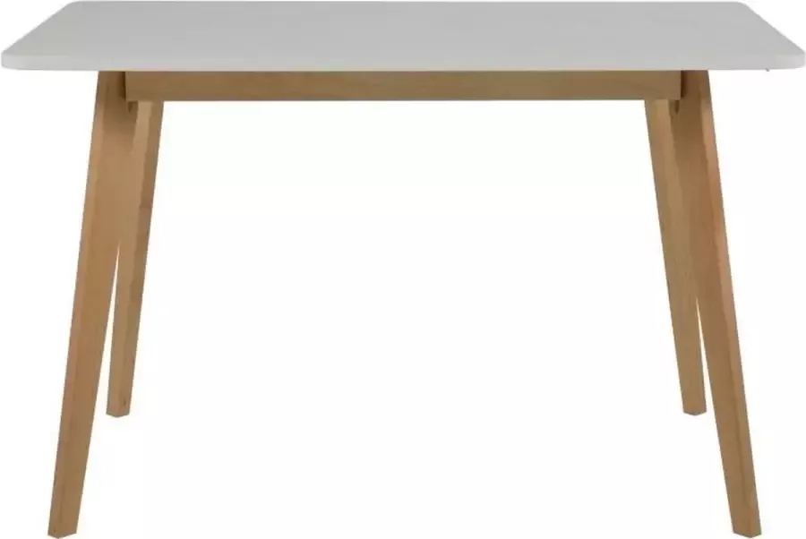 Actona FYN Ranger Eetkamertafel 120cm Wit blanke gelakte poten