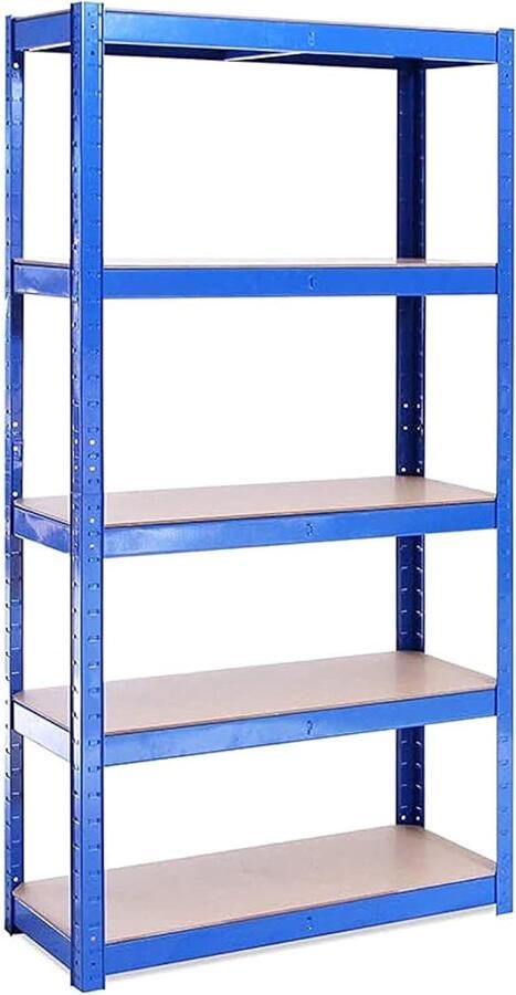 G-Rack Enkele extra plank voor -stellingkast 90 x 40 cm extra laag voor zware garagestellingkasten voor werkplaats schuur nutsvoorziening Metalen opbergplanken Blauw draagvermogen 175 kg