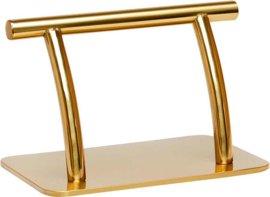 Gabbiano Voetsteun Kapper Verzwaarde Voet RVS Goud Kappersstoel Voetsteun Salon Voetsteun 30 x 19 x 19 cm