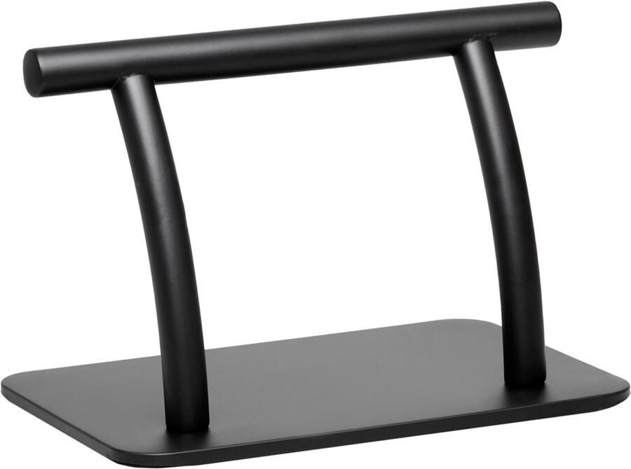 Gabbiano Voetsteun Kapper Verzwaarde Voet RVS Mat Zwart Kappersstoel Voetsteun Salon Voetsteun 30 x 19 x 19 cm