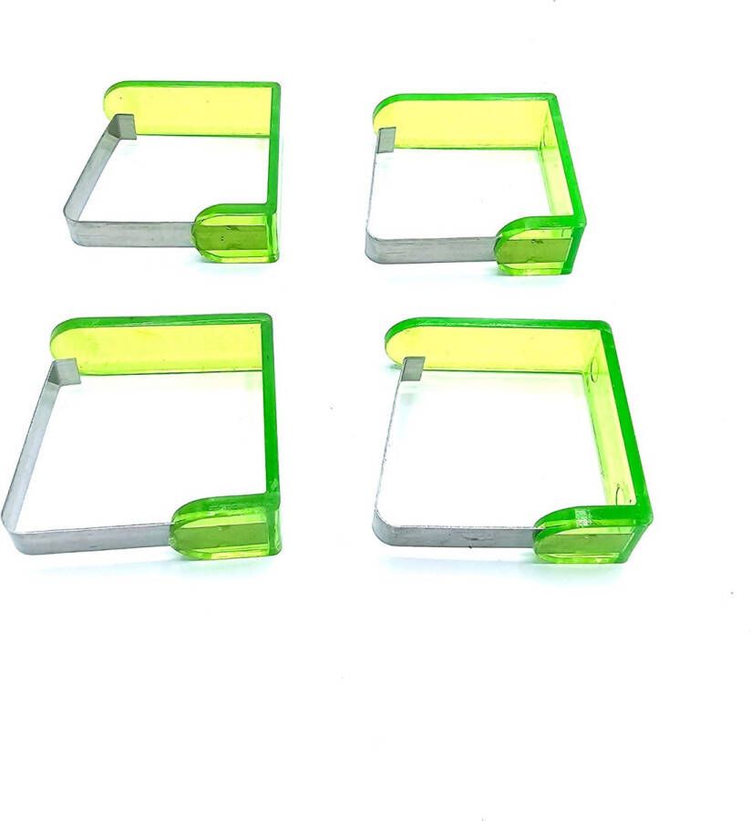 Gadgetpoint Tafelklem Groen Tafelkleedhouder Klemmen 4 stuks Sinterklaas Cadeau Kerst Cadeau Kerstmis