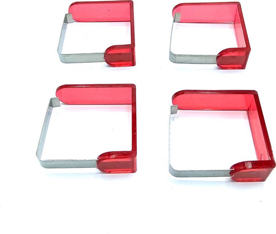Gadgetpoint Tafelklem Rood Tafelkleedhouder Klemmen 4 stuks Sinterklaas Cadeau Kerst Cadeau Kerstmis
