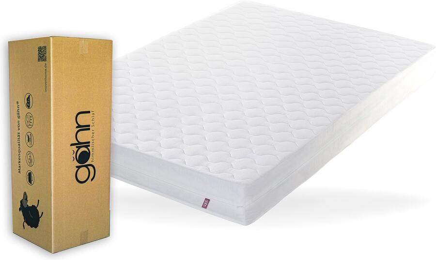 Gähn matras 140 x 200 cm draaibare matras hardheidsniveau H3 & H4 30 proefslapen nachten orthopedische koudschuimmatras met 7 zones incl. innovatieve luchtinlaten voor koele nachten