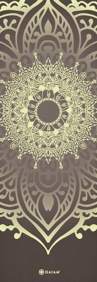 Gaiam Yoga Mat Cool Matcha Sundial Layers 5 mm