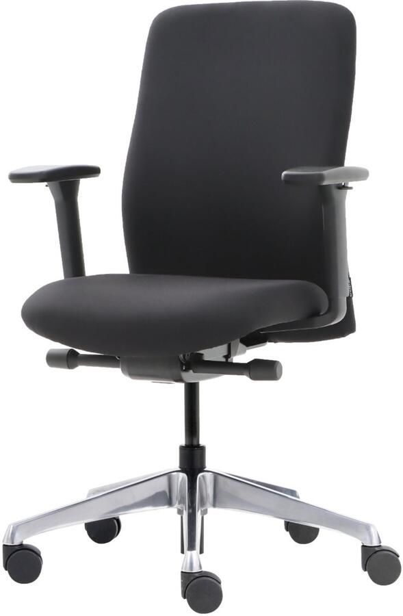 Game Hero Office Hero Pharaoh Ergonomische Bureaustoel Bureaustoelen voor Volwassenen Aluminium Voetenkruis Zwart Stof Gemonteerd geleverd