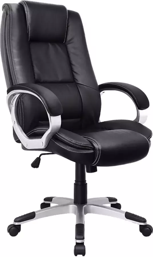 Game Hero Office Boss X2 Bureaustoel Vaste Armleuningen Volwassenen Kunstleer Zwart
