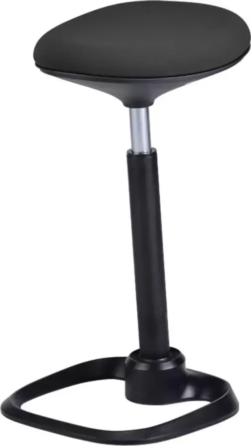 Game Hero Office Hero Swing Ergonomische Wiebelkruk Hoogte 61 5-86 cm Balanskruk Zit-Sta Kruk In Hoogte Verstelbaar Zwart