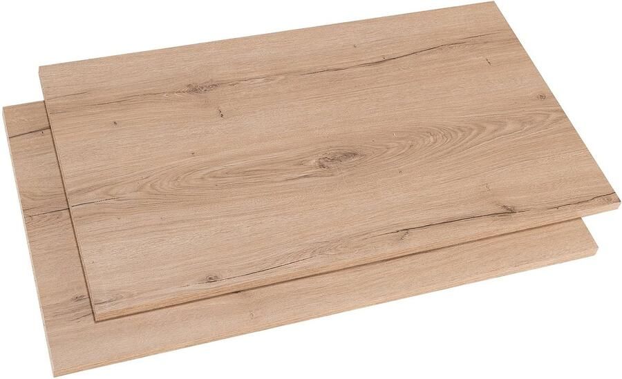 Gami 2 extra legplanken voor kledingkast Birger 100 cm Helvezia eik