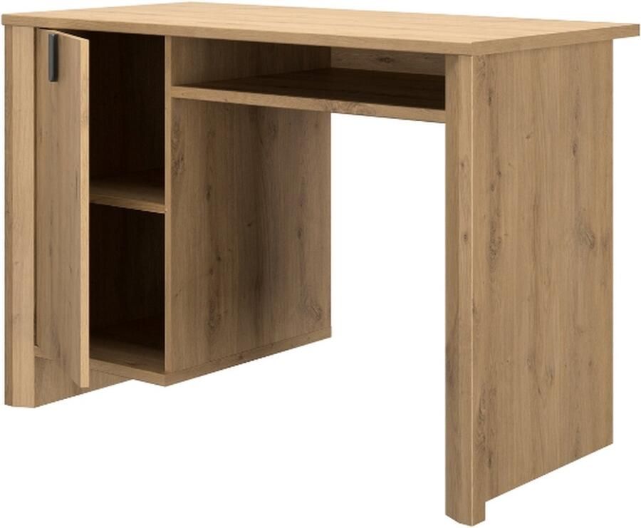 Gami Bureau Lugano 110 X 56 X 77 Cm Artisan Oak-design Gautier Bureautafels Bruin MDF - Foto 2