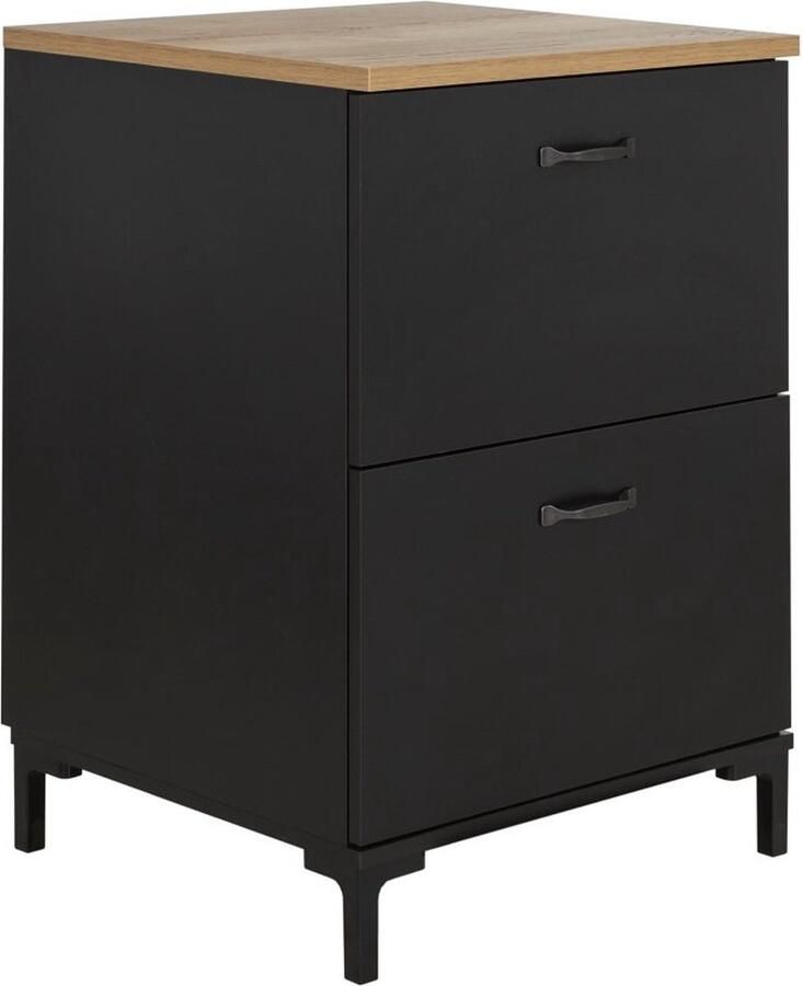 Gami Keukenkast Manchester 60 x 60 x 86 cm Helvezia Oak-design Gautier Onderkasten Zwart MDF Onderkasten - Foto 2