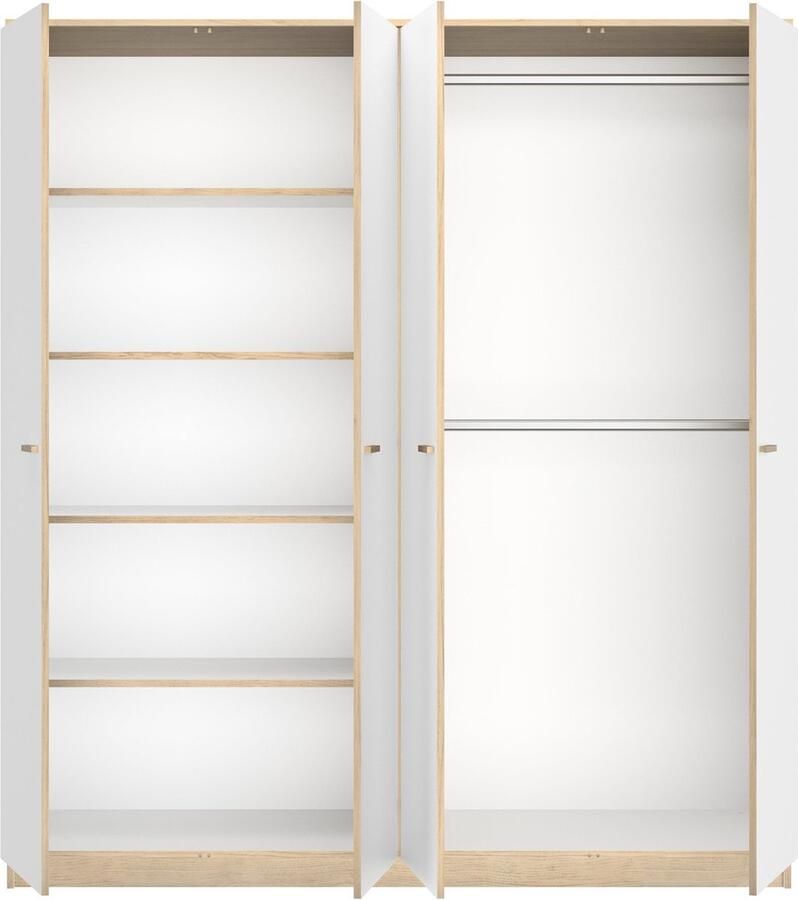 Gami Kledingkast Tulle 181 x 60 x 200 cm Wit design - Foto 2