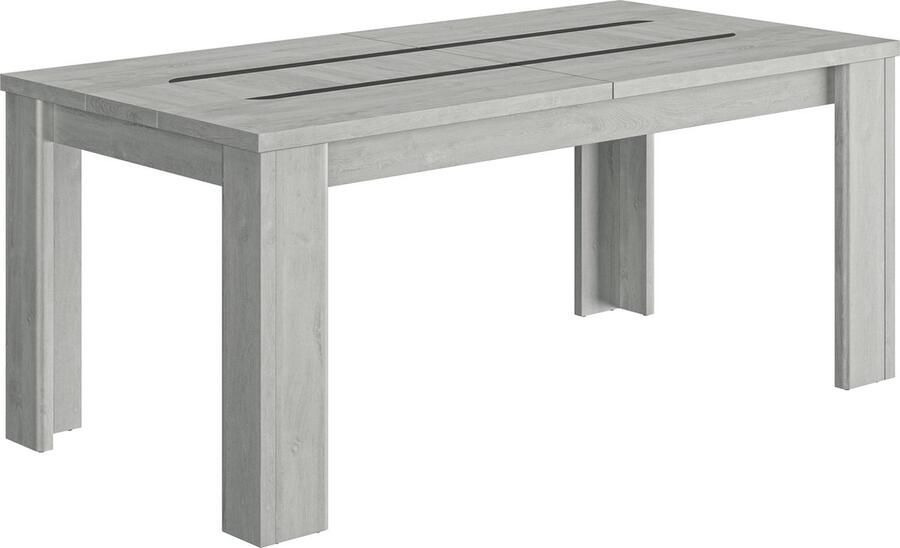 Gami EMOB Uitschuifbare eettafel Lanthe laguna eik Gautier Kantoortafels Grijs Spaanplaat Kantoortafels Op voorraad - Foto 2