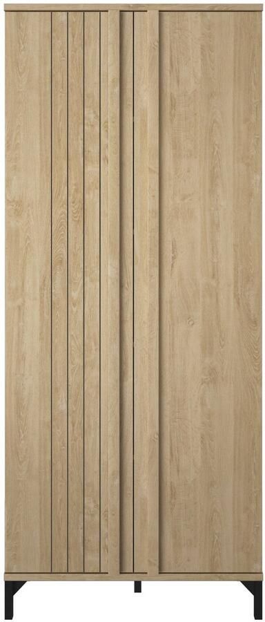 Gami Veelzijdige opbergkast Faro 80 x 45 x 190 cm Blonde Oak-design - Foto 6