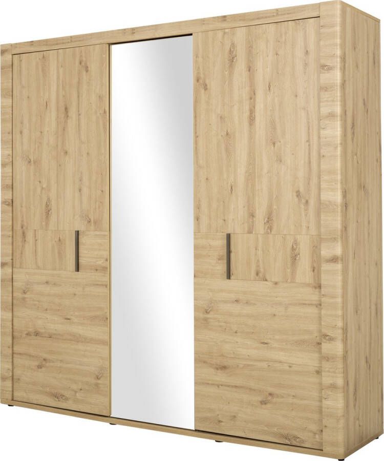 Gami Kledingkast Attitude 220cm met 3 deuren & spiegel eik - Foto 3