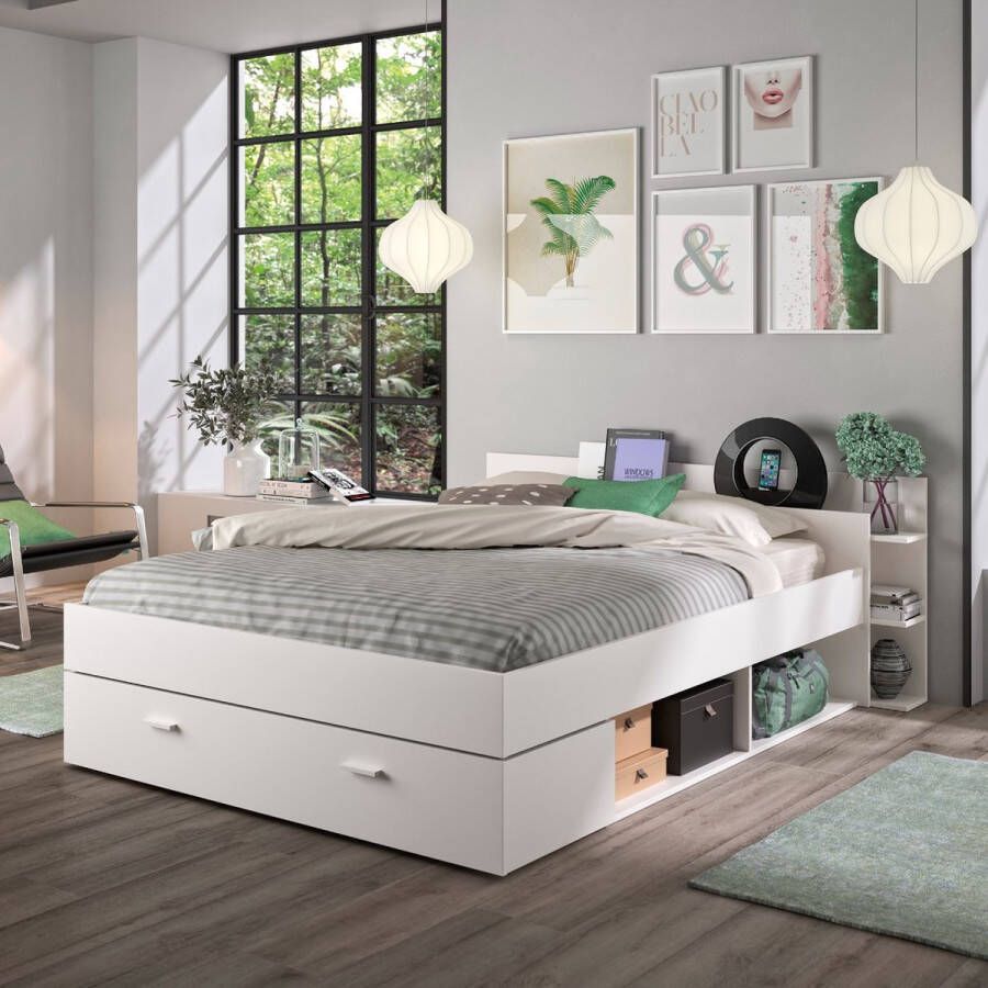 Gami Tweepersoonsbed Vacio 180x200 Wit - Foto 1