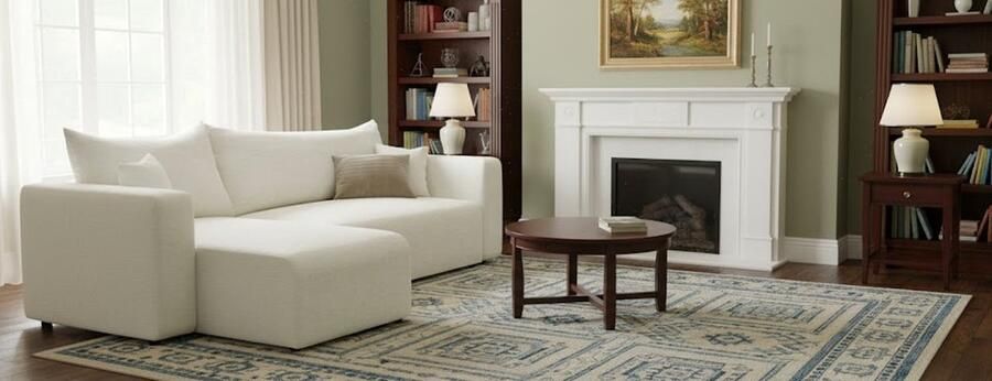 Ganeey CozyLuxe Hoekbank met Slaapfunctie – 3-Zits Slaapbank met Bedlade – 248x145 cm – Omvormbaar tot Bed (200x125 cm) – Moderne Comfortbank met Opbergruimte – Baltimore Zand