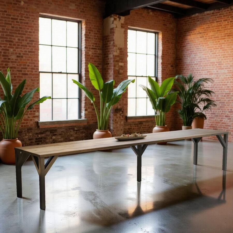 Ganeey Espèche Uitschuifbare Eettafel Donker Eiken – Rechthoekige Tafel voor 10 Personen – Verstelbare Lengte 130-405 cm – Modern Design & Duurzaam Houtfineer