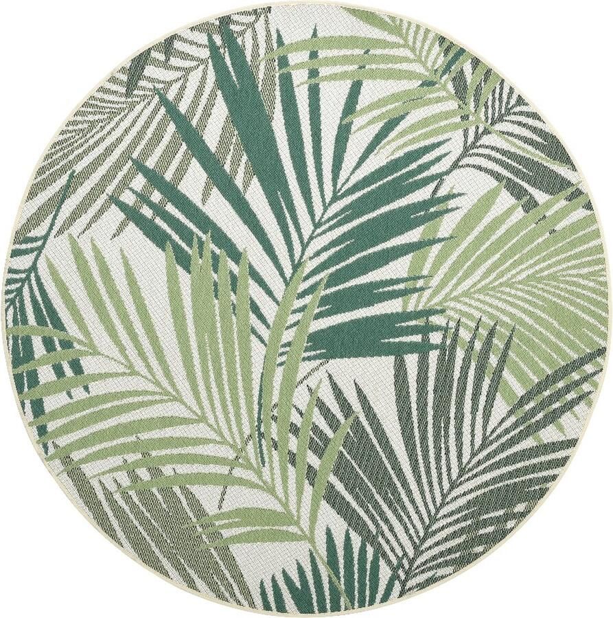 Garden Impressions Naturalis karpet Ø160 cm palm leaf green