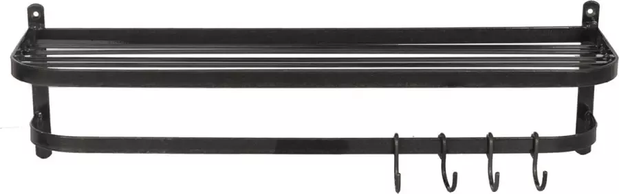 GardenTrading Farringdon Vintage Wandkapstok Metaal met haken Vintage