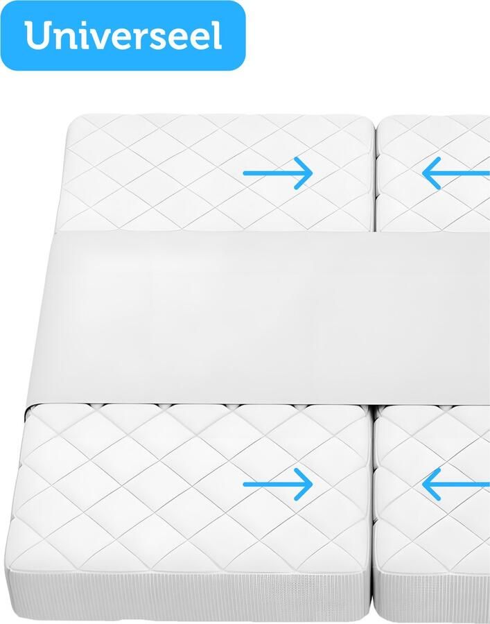 Garpex Matraswig Bedbinder Liefdesbrug met Band – Luxe Matraswig & Tussenstuk voor Matrassen – Universeel – Voorkomt Opening Tussen Matrassen – Inclusief Verstelbare Band – Comfortabel & Stevig Slaapcomfort
