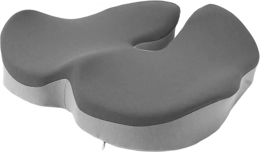 GARRYFIZH Universeel Traagschuim Zitkussen – Verkoelend Ademend & Drukverlagend Ergonomisch Zitkussen voor Bureaustoelen Studentenbanken en Krukken Donkergrijs en Lichtgrijs