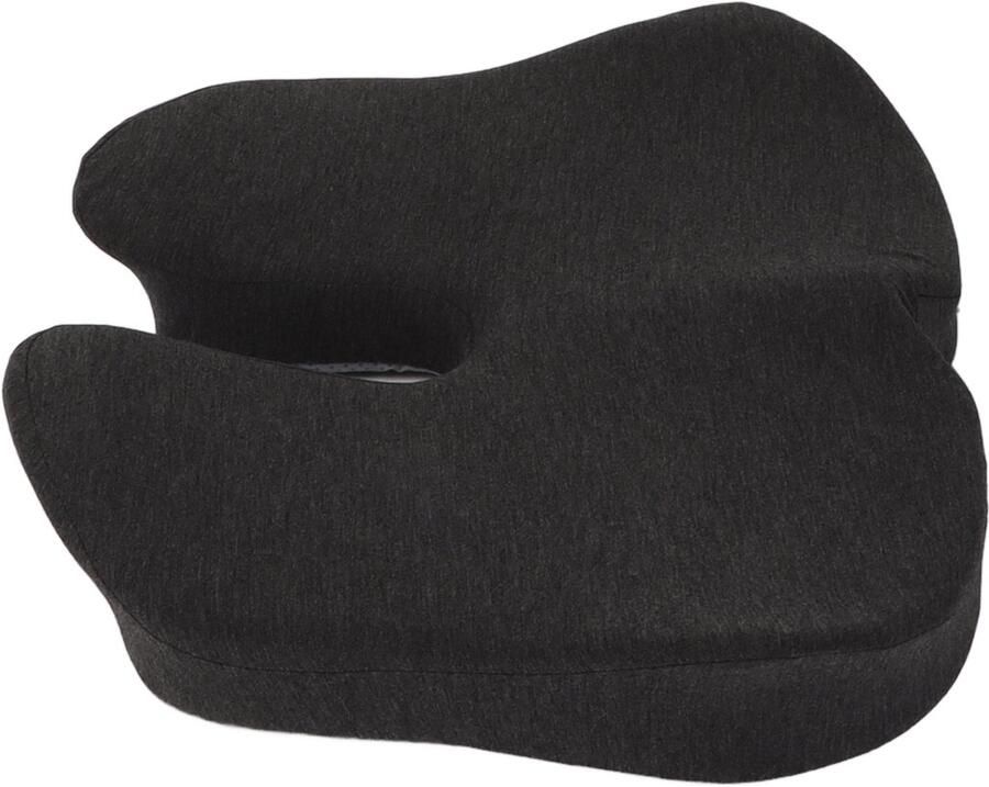 GARRYFIZH Universeel Traagschuim Zitkussen – Verkoelend Ademend & Drukverlagend Ergonomisch Zitkussen voor Bureaustoelen Studentenbanken en Krukken Donkergrijs