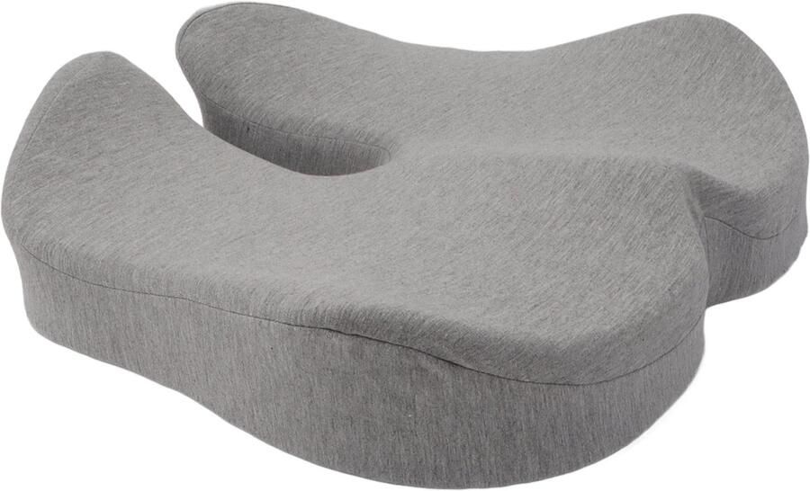 GARRYFIZH Universeel Traagschuim Zitkussen – Verkoelend Ademend & Drukverlagend Ergonomisch Zitkussen voor Bureaustoelen Studentenbanken en Krukken Lichtgrijs