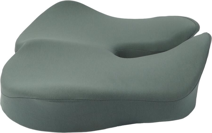 GARRYFIZH Universeel Traagschuim Zitkussen – Verkoelend Ademend & Drukverlagend Ergonomisch Zitkussen voor Bureaustoelen Studentenbanken en Krukken Matcha Groen